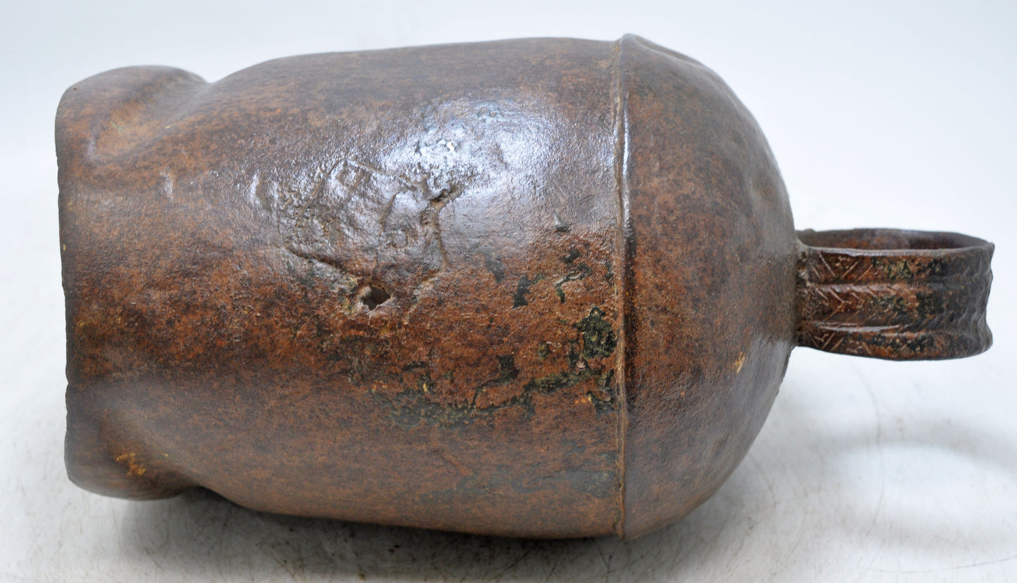 Antique Iron Large Size Elephant Cow Animals Bell Original Old Hand Crafted