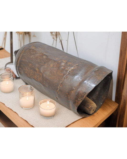 Antique Iron Large Size Elephant Cow Animals Bell Original Old Hand Crafted