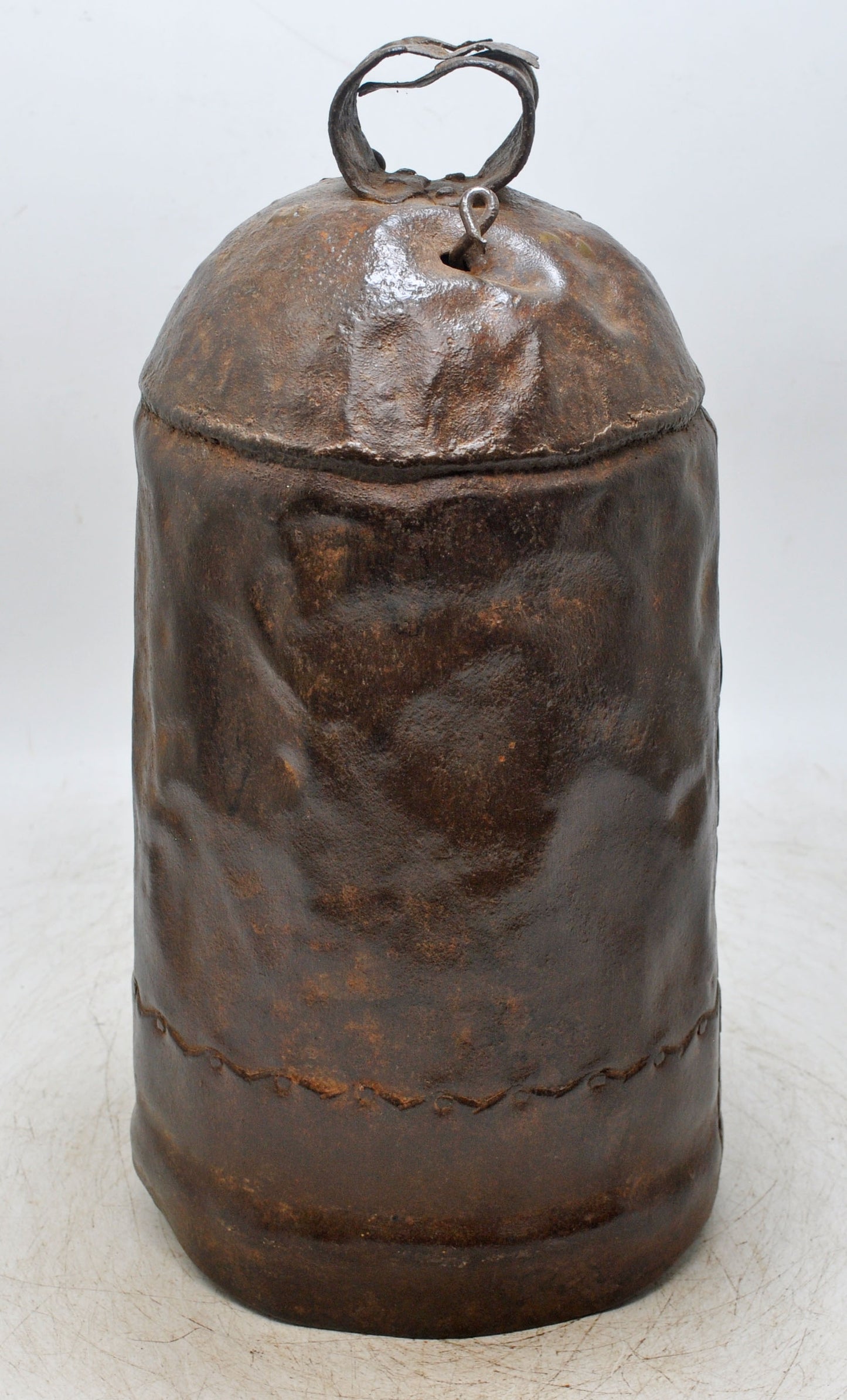 Antique Iron Large Size Elephant Cow Animals Bell Original Old Hand Crafted