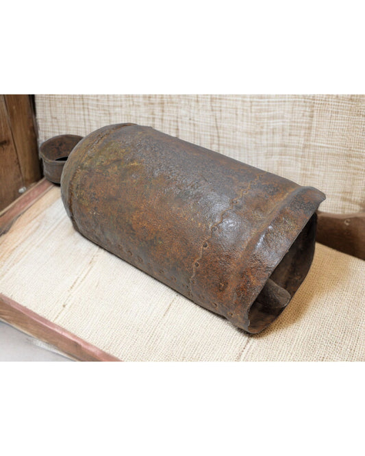 Antique Iron Large Size Elephant Cow Animals Bell Original Old Hand Crafted