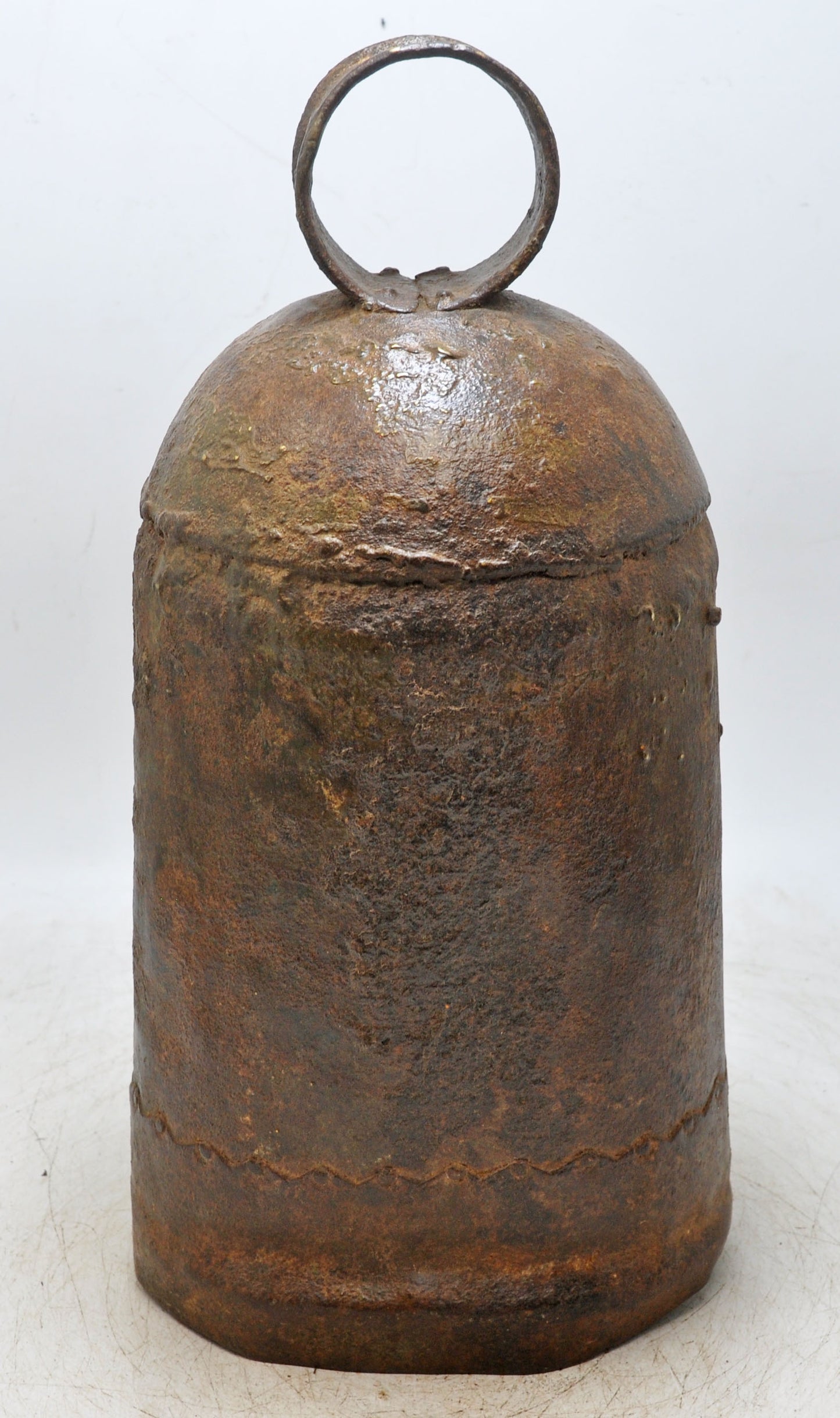 Antique Iron Large Size Elephant Cow Animals Bell Original Old Hand Crafted