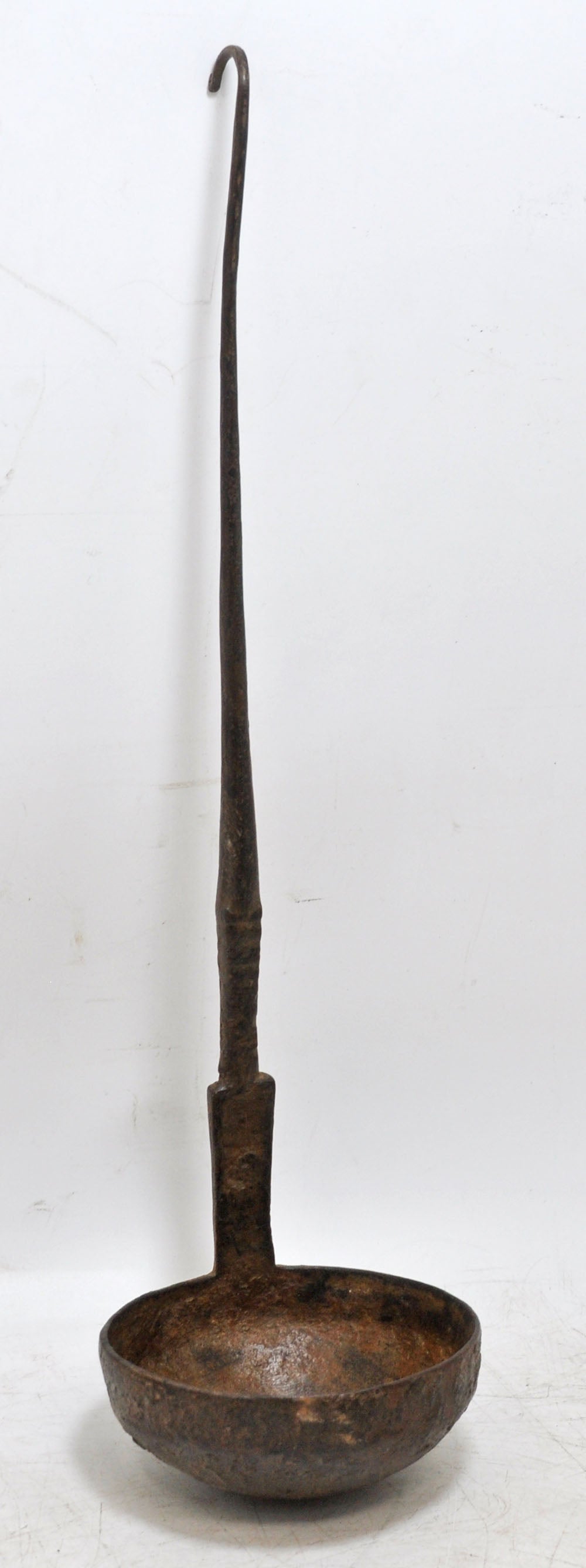 Antique Iron Tipri Oil Long Spoon Original Old Hand Crafted Engraved