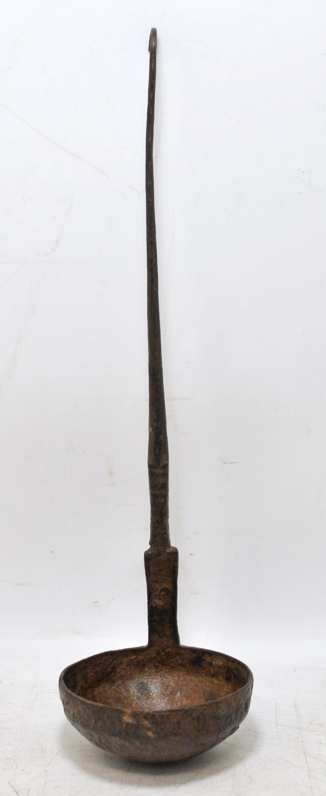 Antique Iron Tipri Oil Long Spoon Original Old Hand Crafted Engraved