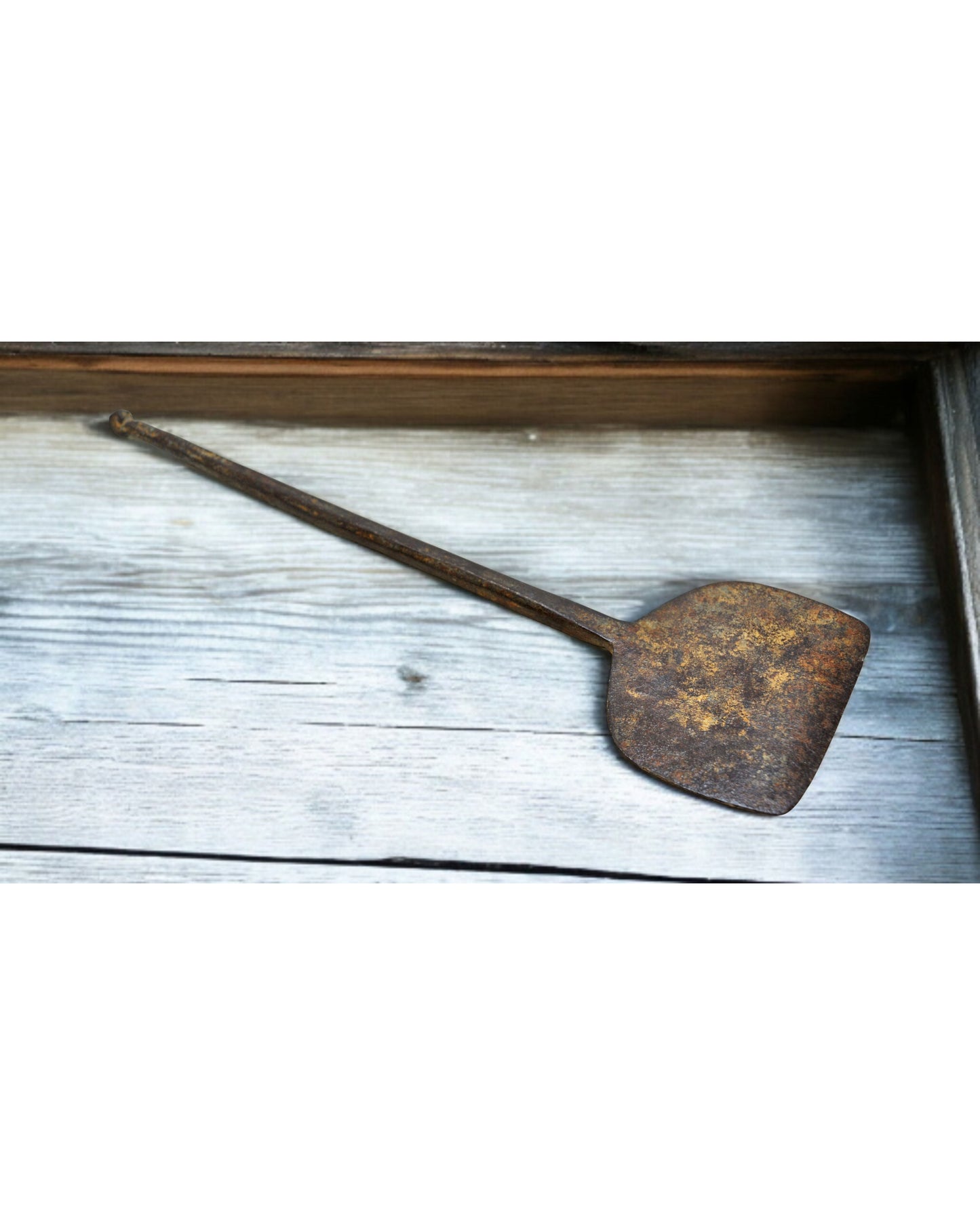Antique Iron Kitchenware Cooking Mashing Tool Original Old Hand Crafted