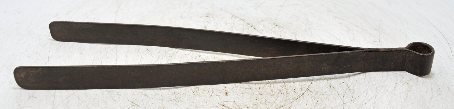 Antique Iron Long Kitchenware Tongs Original Old Hand Crafted