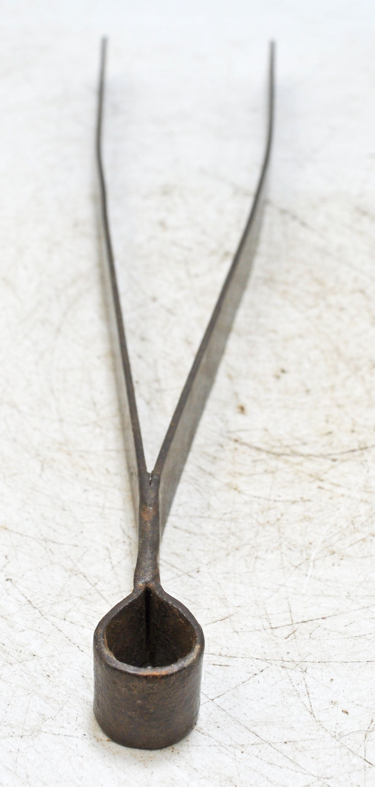 Antique Iron Long Kitchenware Tongs Original Old Hand Crafted