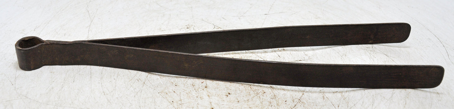 Antique Iron Long Kitchenware Tongs Original Old Hand Crafted
