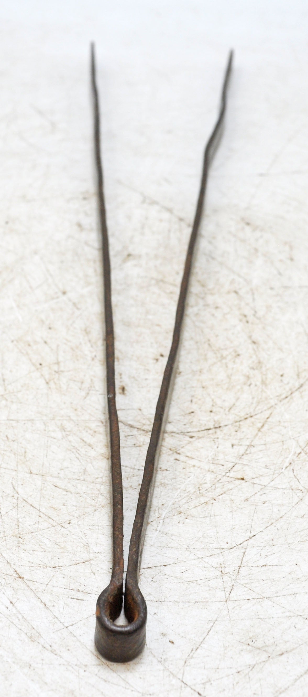 Antique Iron Long Kitchenware Tongs Original Old Hand Crafted