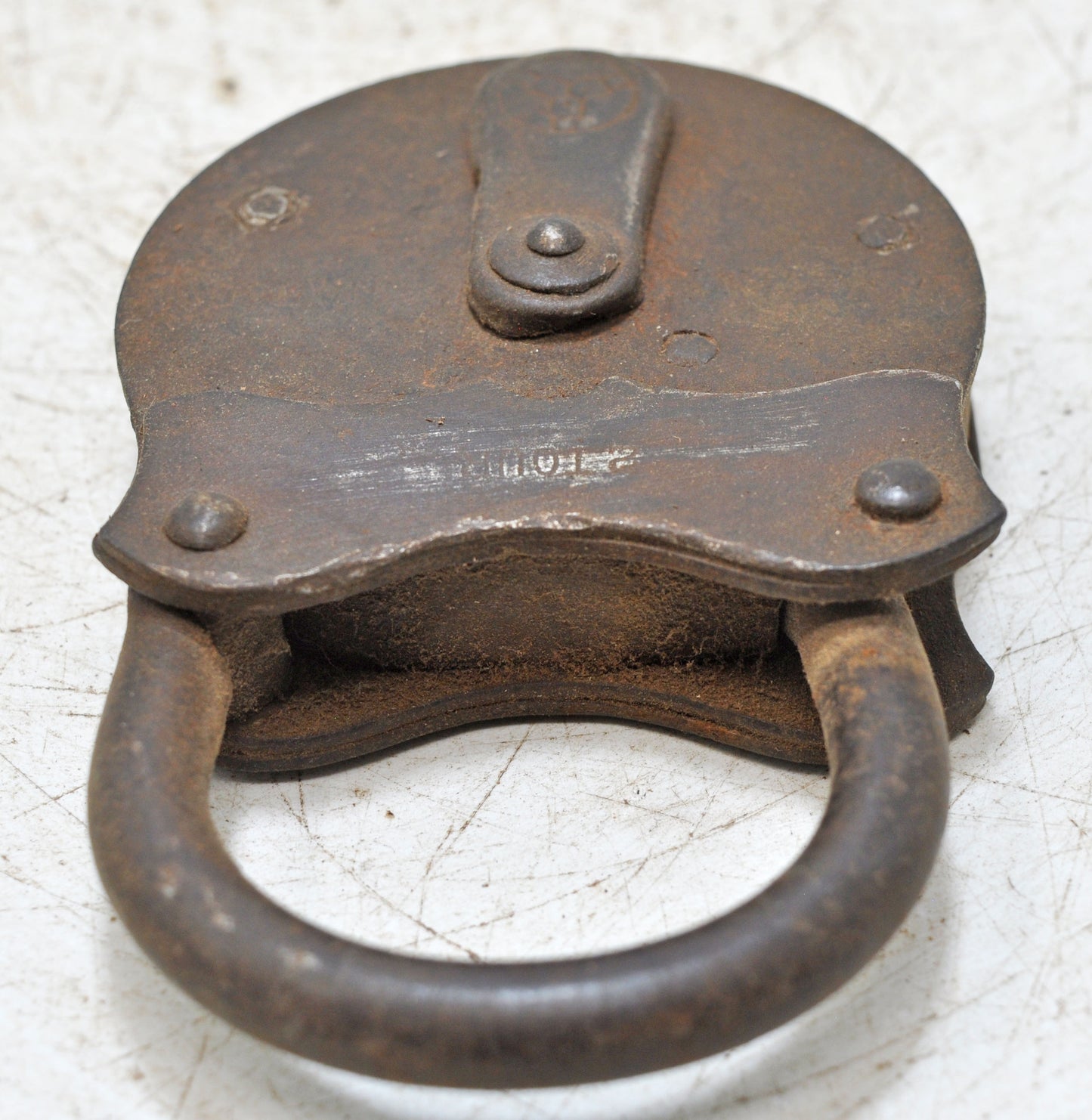 Antique Iron Pad Lock Original Old Hand Crafted Working Condition