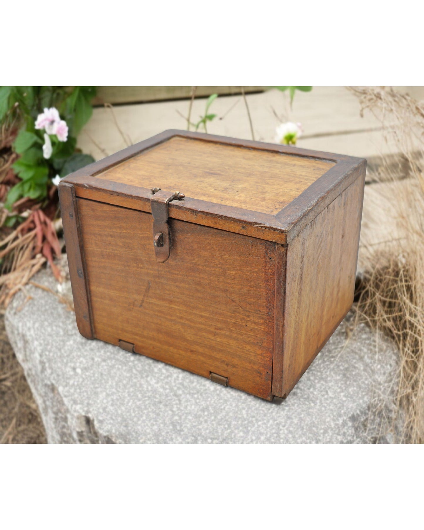 Vintage Wooden Drawers Jewelery Box Original Old Hand Crafted
