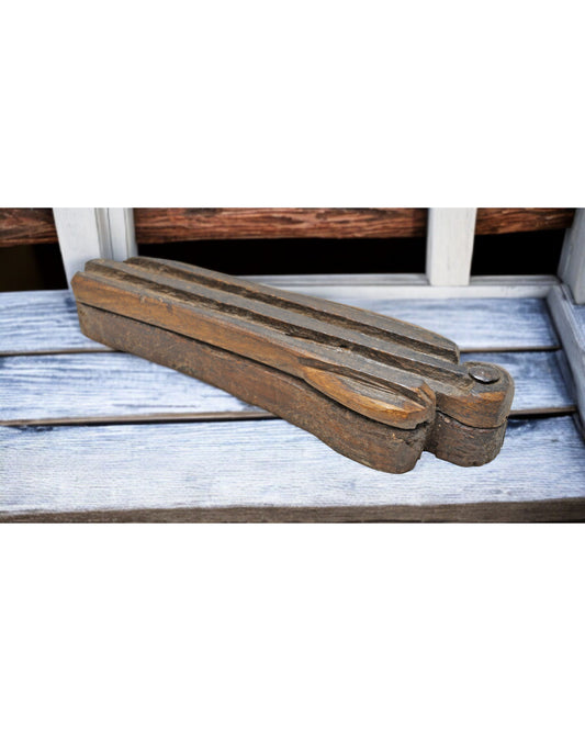 Antique Wooden Kum Kum Powder Tika Box Original Old Hand Carved