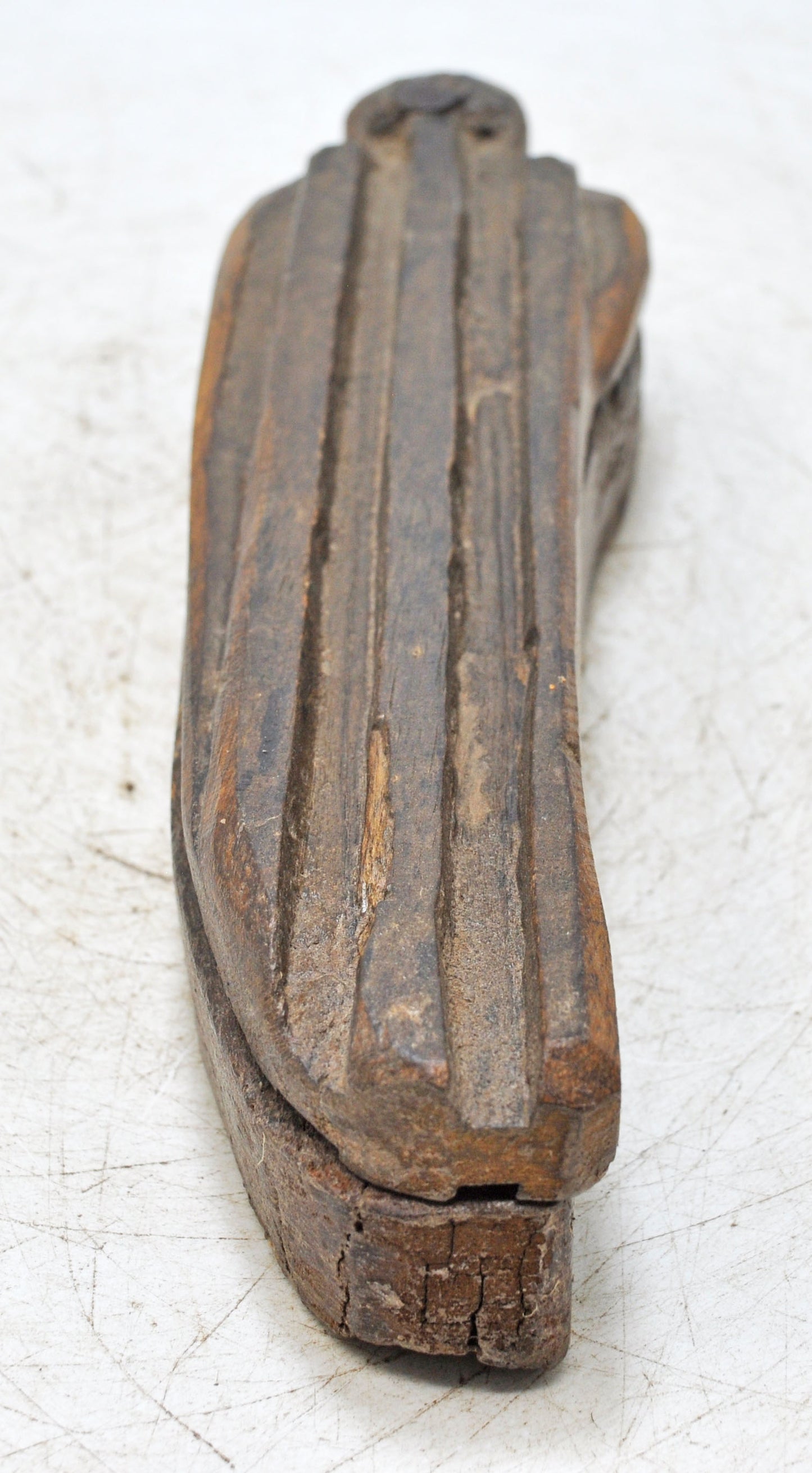 Antique Wooden Kum Kum Powder Tika Box Original Old Hand Carved