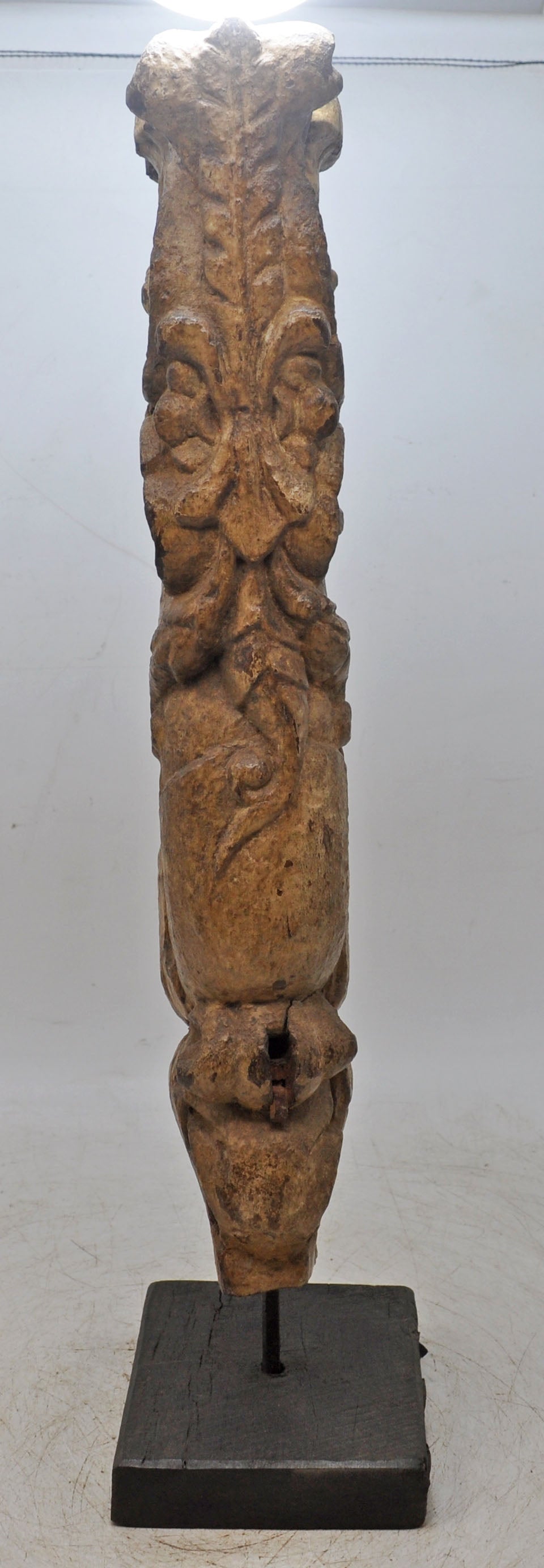 Antique Wooden Architectural Bracket Carving on Stand Original Old Fine Hand Carved