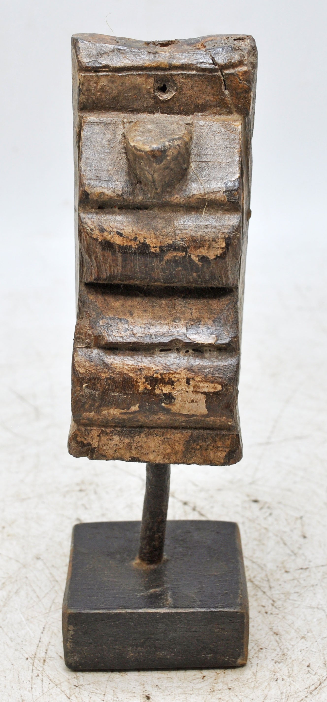 Antique Wooden Bracket Carving on Stand Original Old Hand Carved