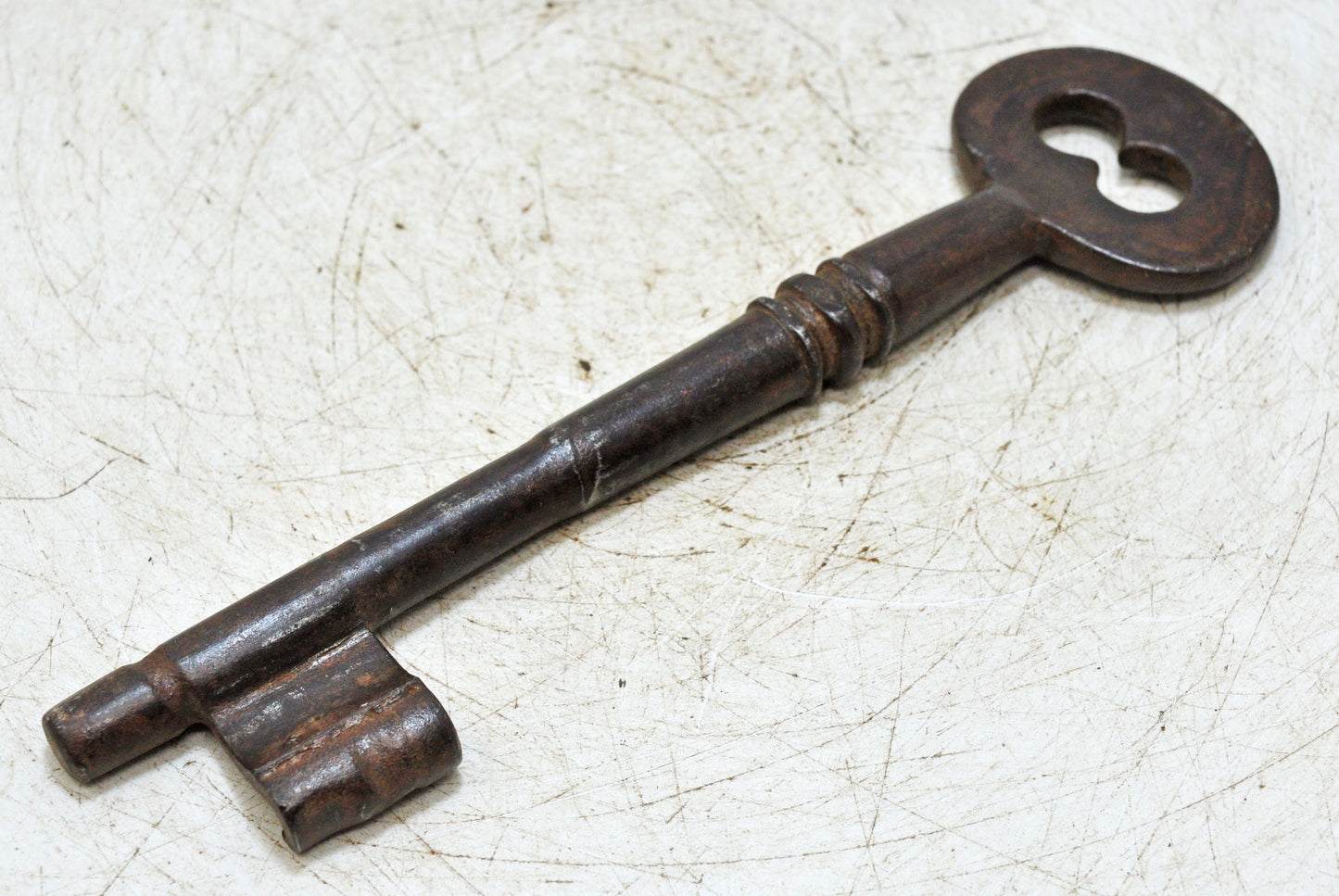 Antique Iron Long Decorative Key Original Old Hand Crafted
