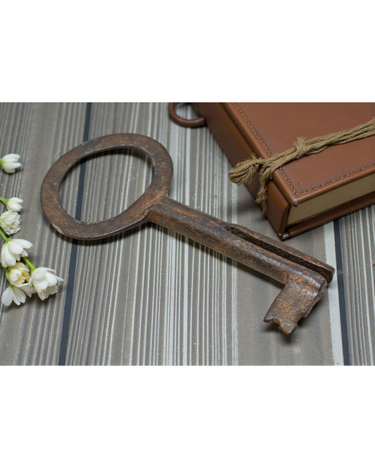 Antique Iron Long Decorative Key Original Old Hand Crafted
