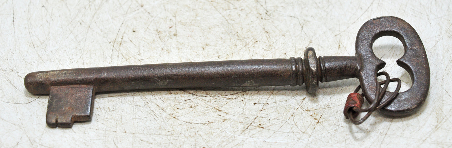 Antique Iron Long Decorative Key Original Old Hand Crafted