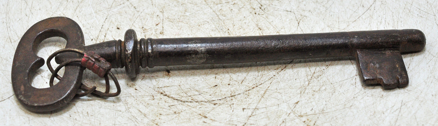 Antique Iron Long Decorative Key Original Old Hand Crafted