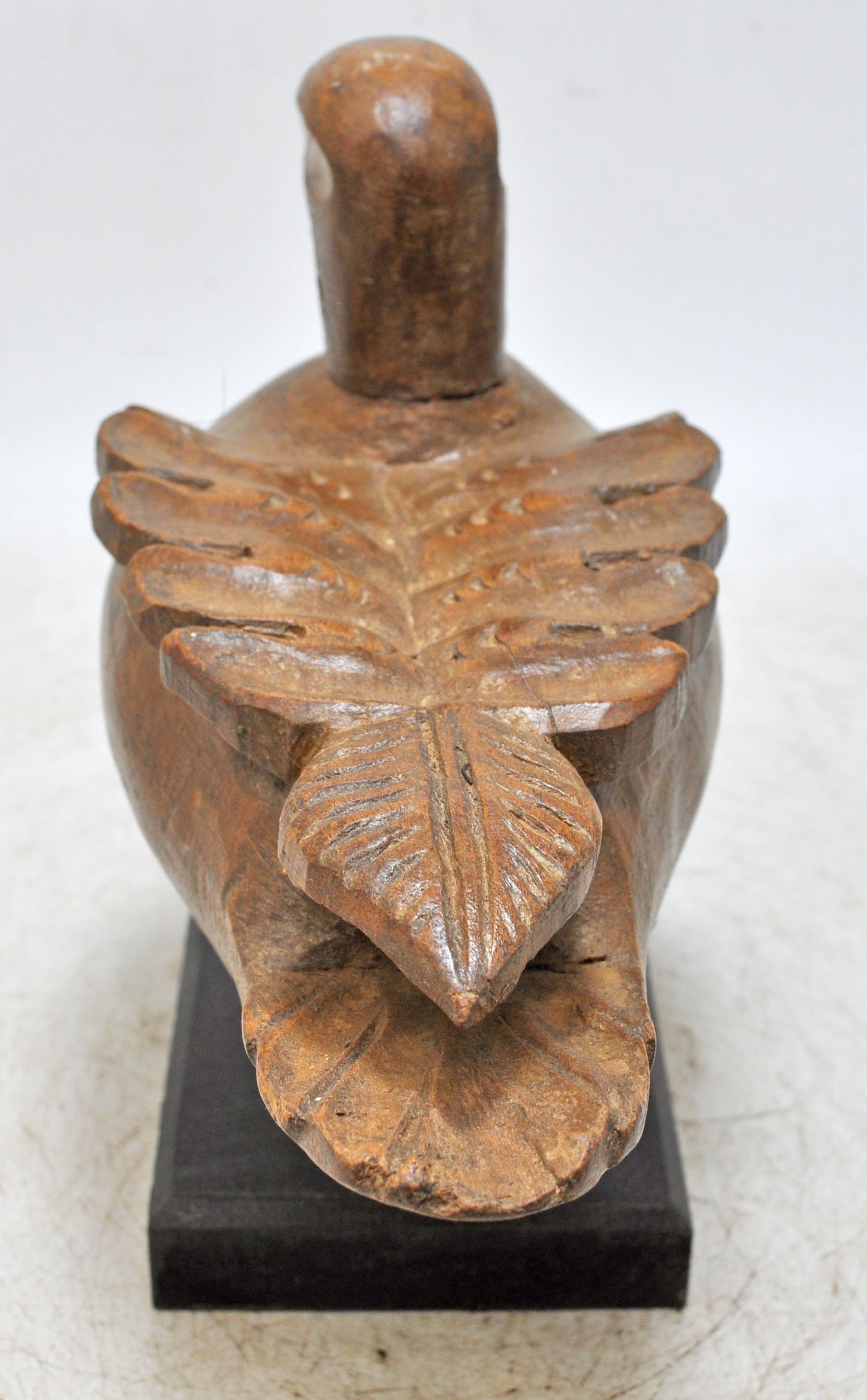 Vintage Wooden Duck Figurine Original Old Hand Carved