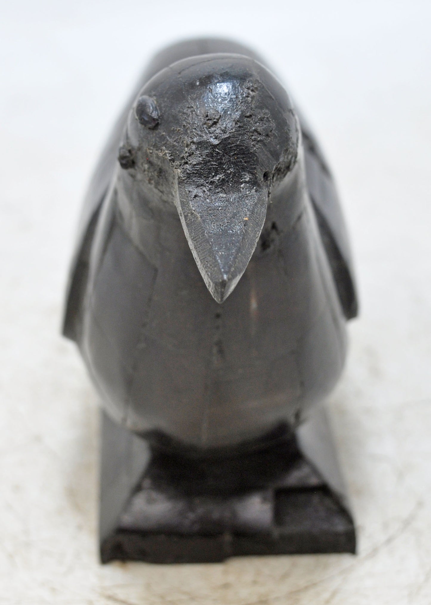 Vintage Wooden Bird Figurine Original Old Hand Carved