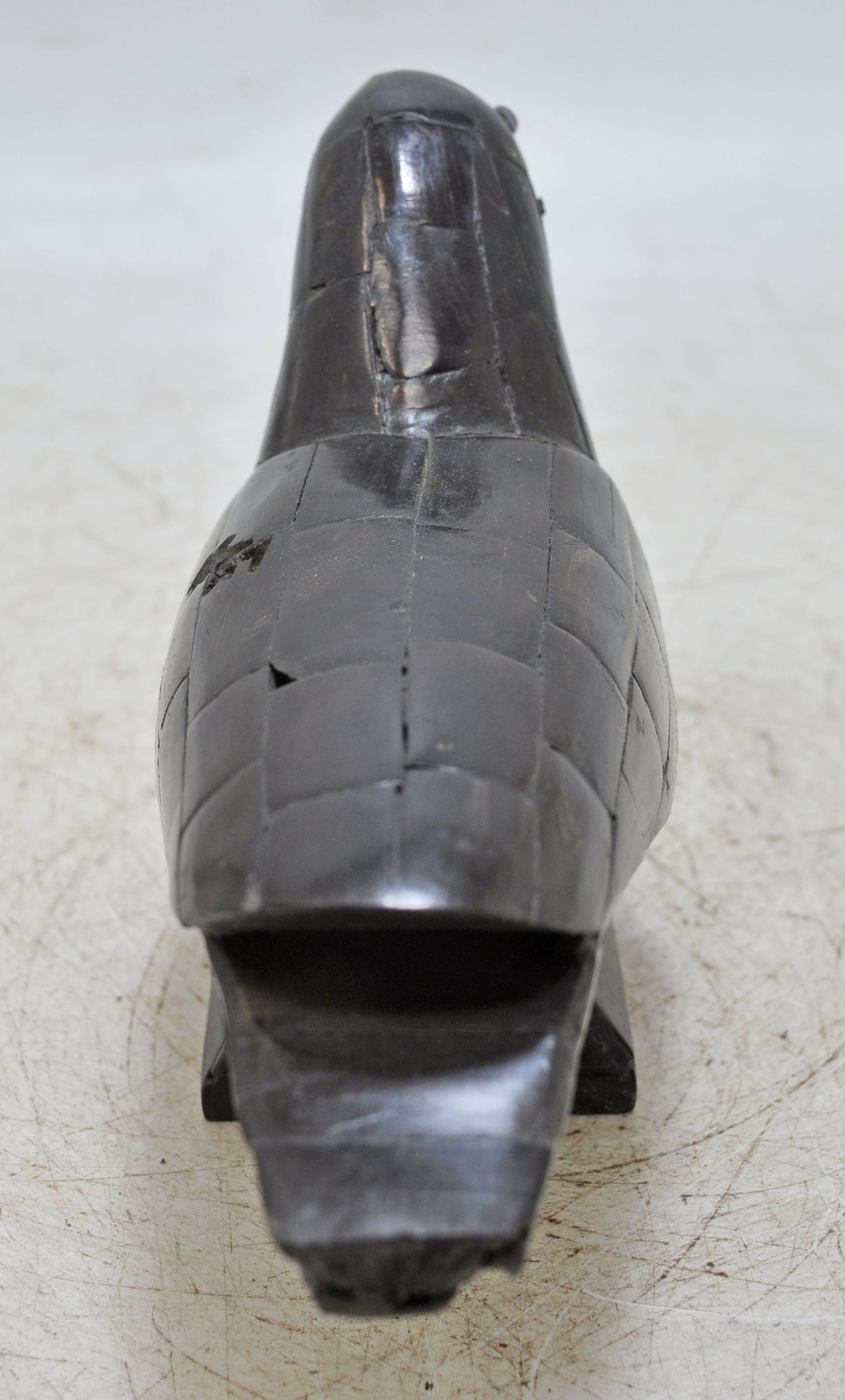 Vintage Wooden Bird Figurine Original Old Hand Carved