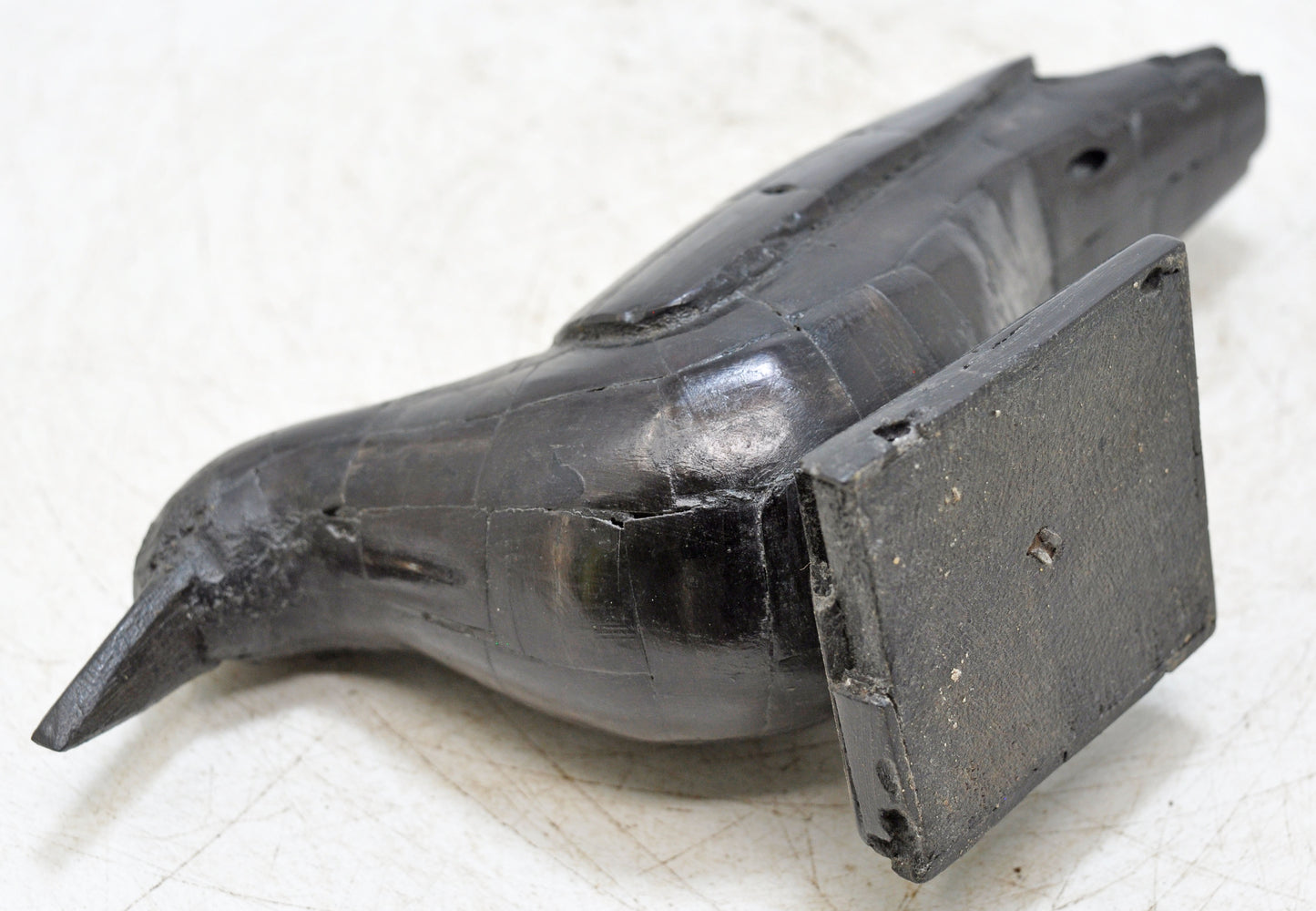 Vintage Wooden Bird Figurine Original Old Hand Carved