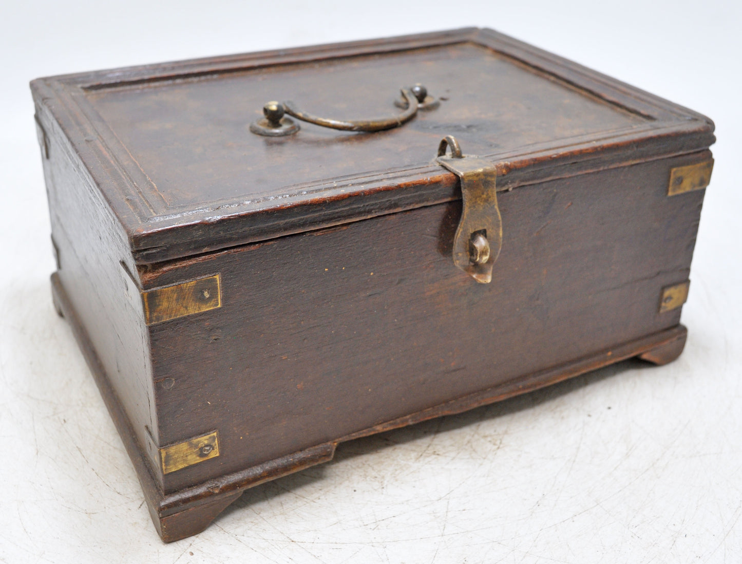 Antique Wooden Storage Chest Box Original Old Hand Crafted
