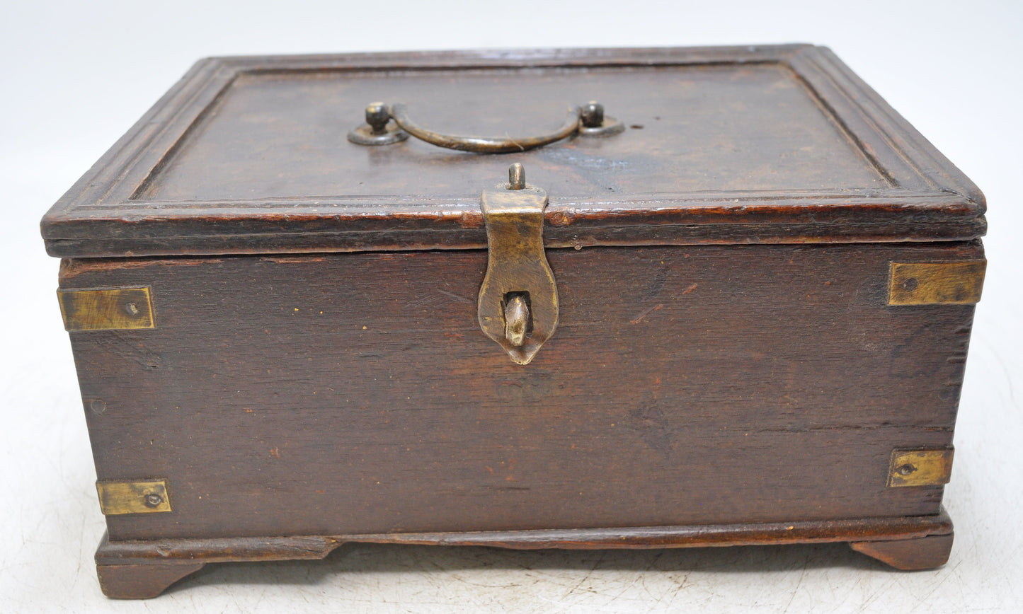 Antique Wooden Storage Chest Box Original Old Hand Crafted