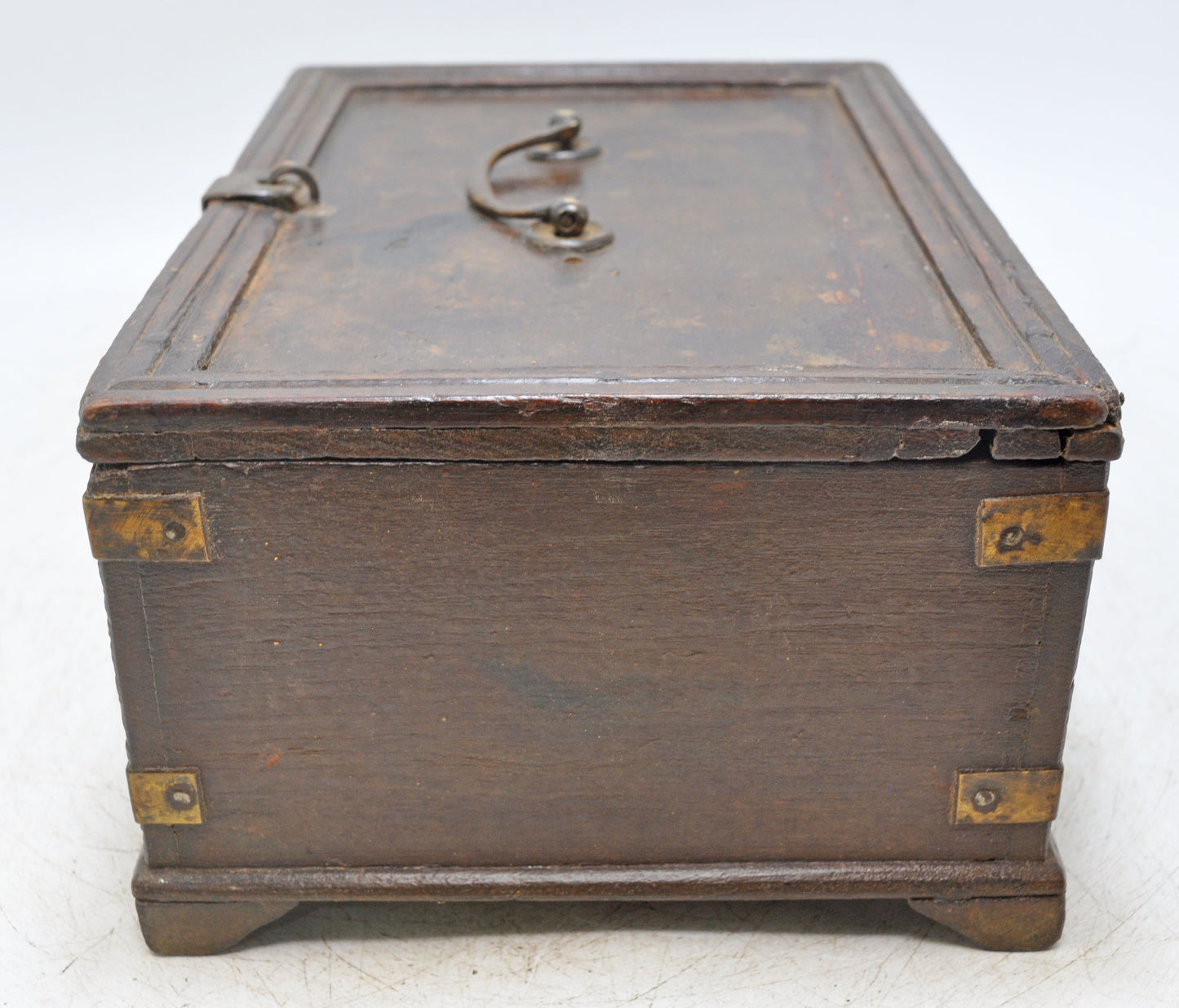 Antique Wooden Storage Chest Box Original Old Hand Crafted