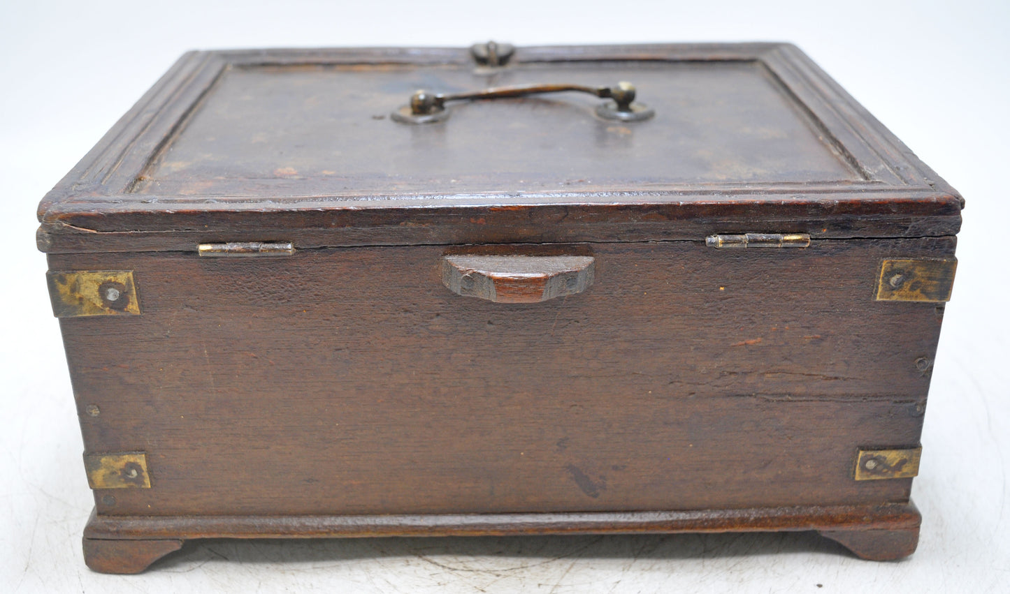 Antique Wooden Storage Chest Box Original Old Hand Crafted