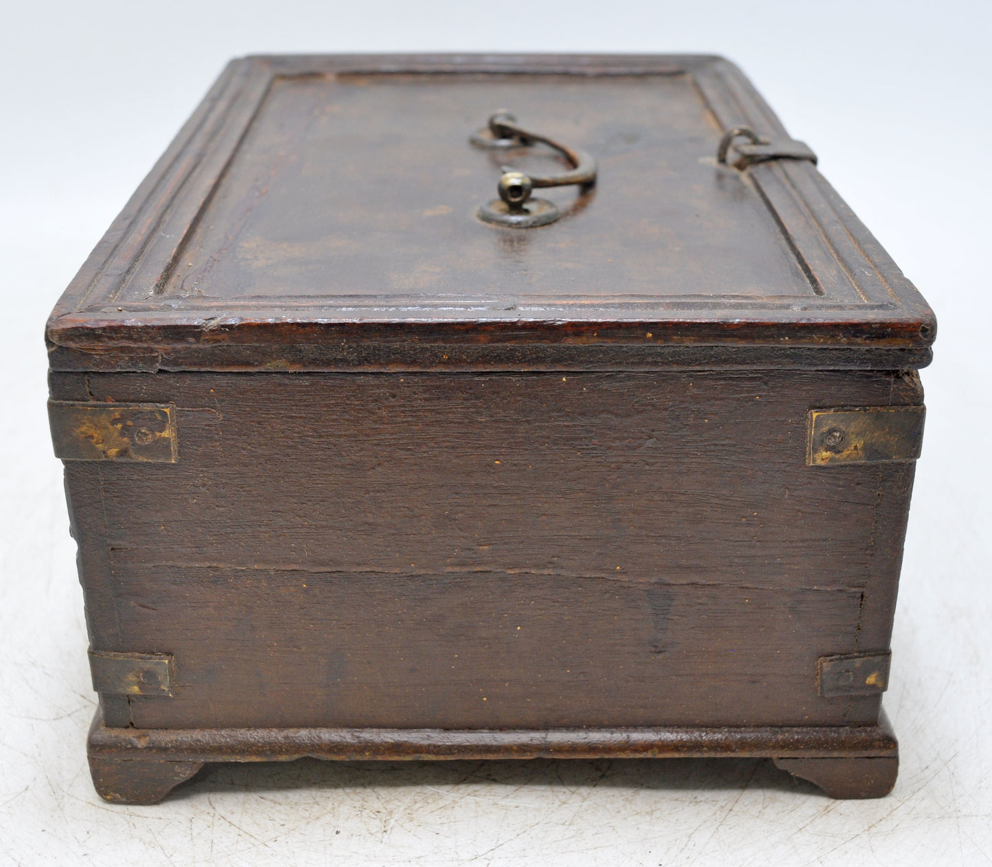Antique Wooden Storage Chest Box Original Old Hand Crafted