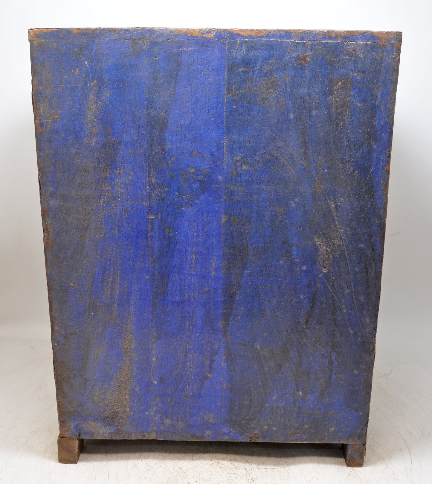 Vintage Wooden 20 Drawers Mini Storage Chest Original Old Hand Crafted Polychrome