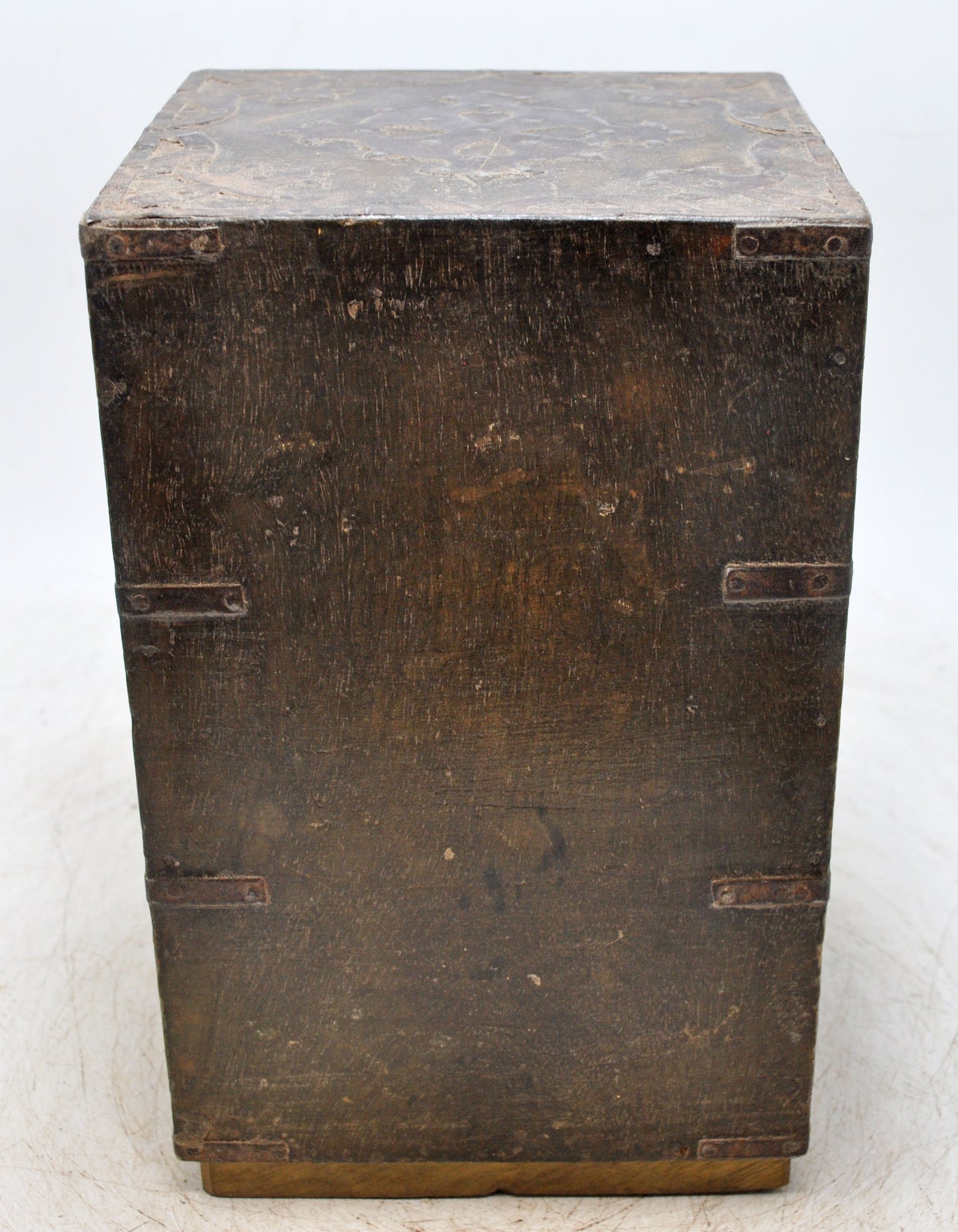 Vintage Wooden 3 Drawers Mini Storage Chest Original Old Hand Crafted Brass Fitted