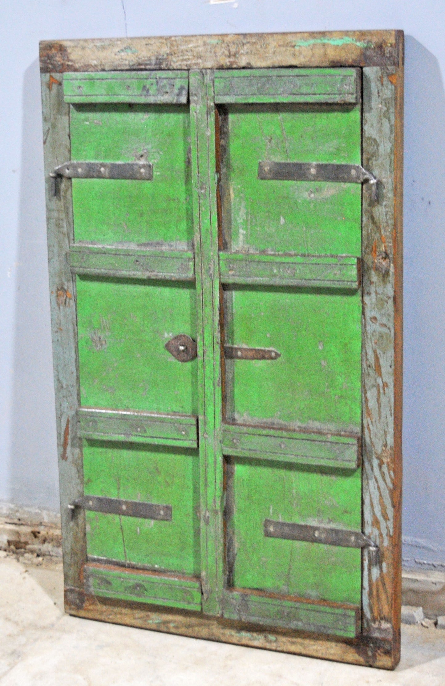 Antique Wooden Wall Decor Window Panel Frame Original Old Hand Crafted