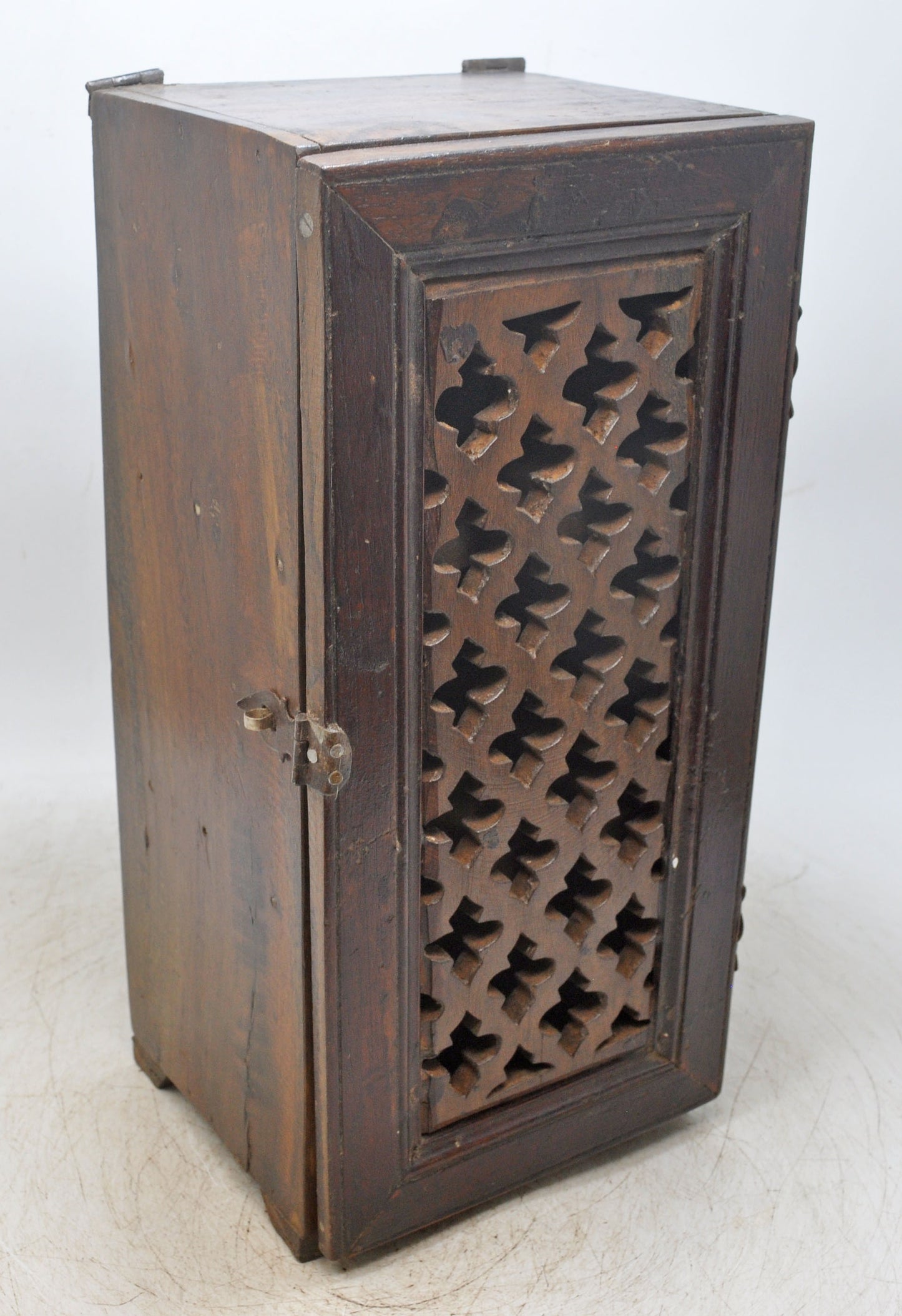 Antique Wooden Wall Décor Small Storage Cabinet Box Original Old Hand Crafted
