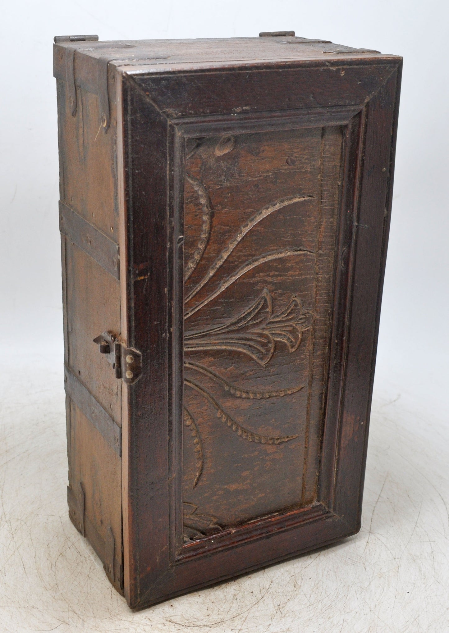 Antique Wooden Wall Décor Small Storage Cabinet Box Original Old Hand Crafted