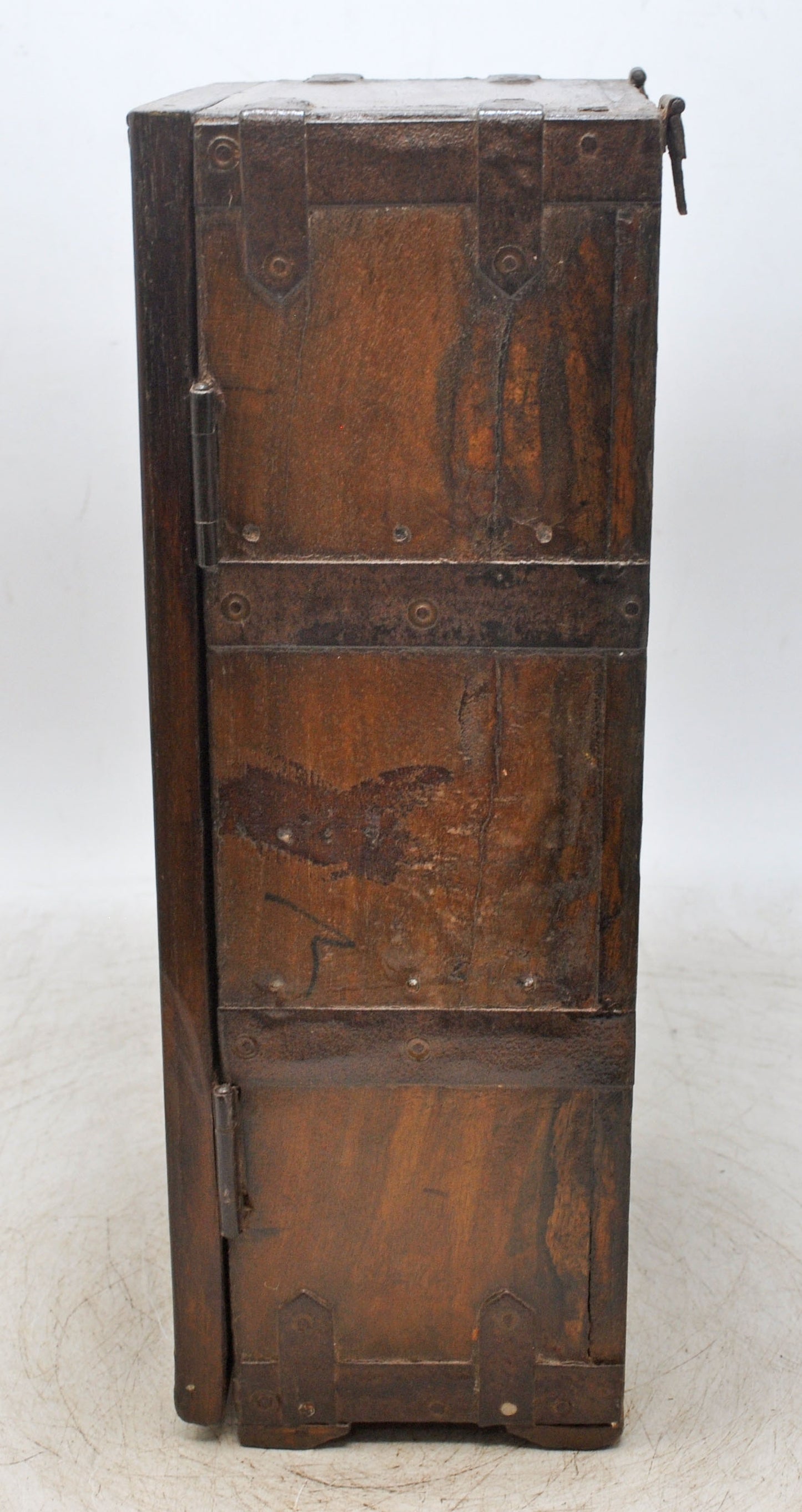 Antique Wooden Wall Décor Small Storage Cabinet Box Original Old Hand Crafted