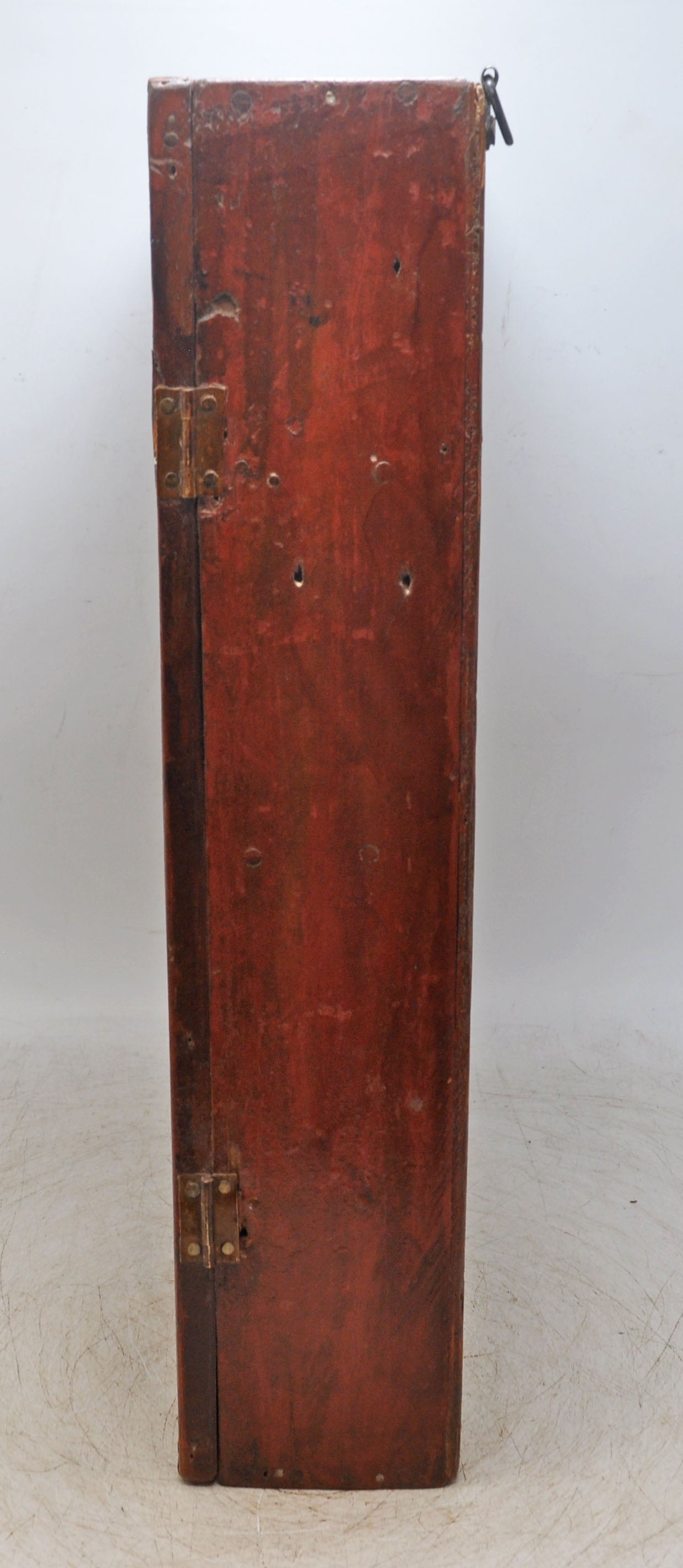 Antique Wooden Wall Hanging Storage Cabinet Original Old Hand Crafted