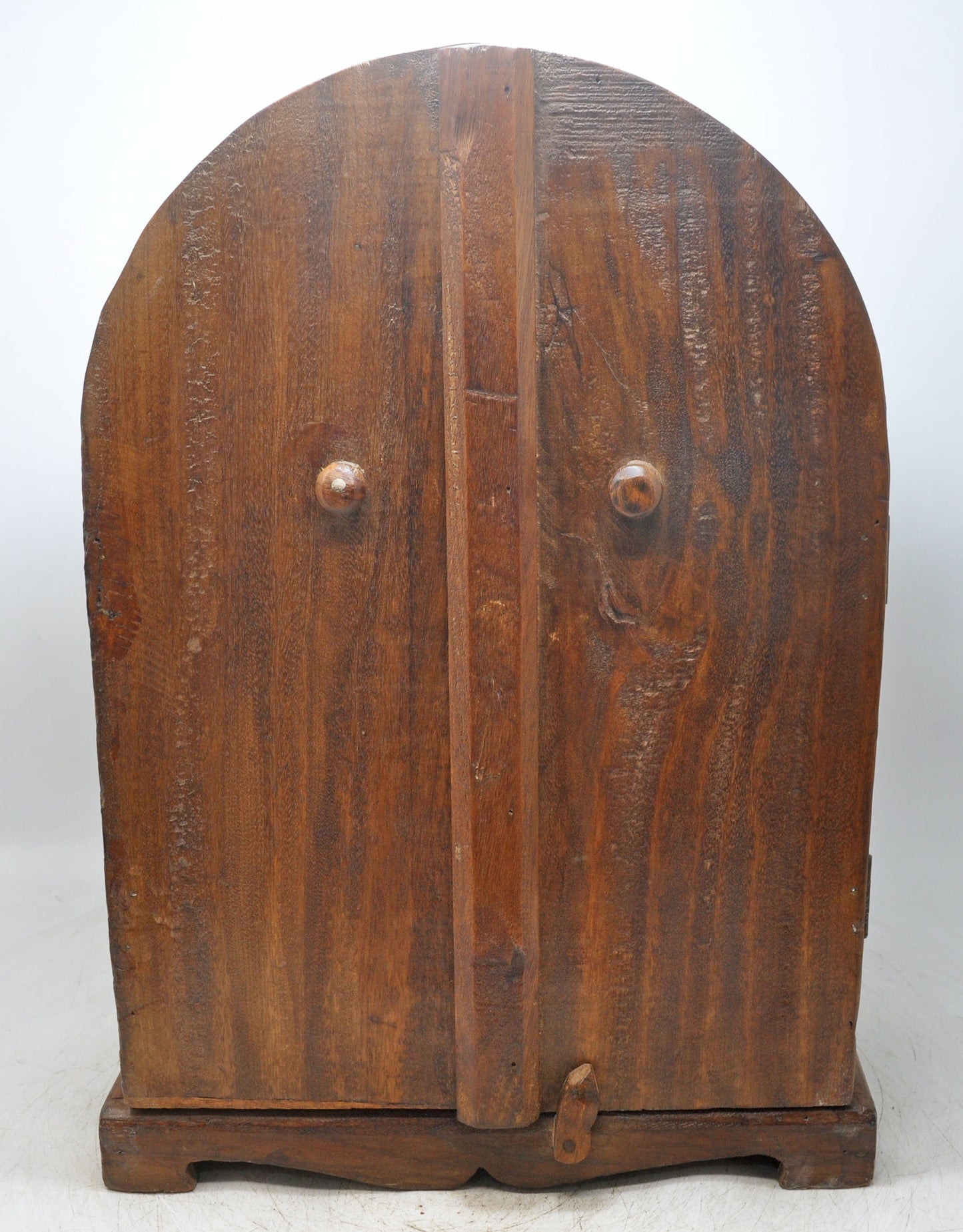 Antique Wooden Standing Mini Storage Cabinet Original Old Hand Crafted