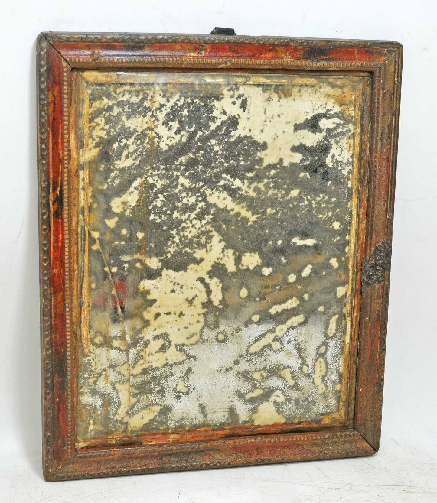 Antique Wooden Wall Décor Mirror Frame Original Old Hand Crafted