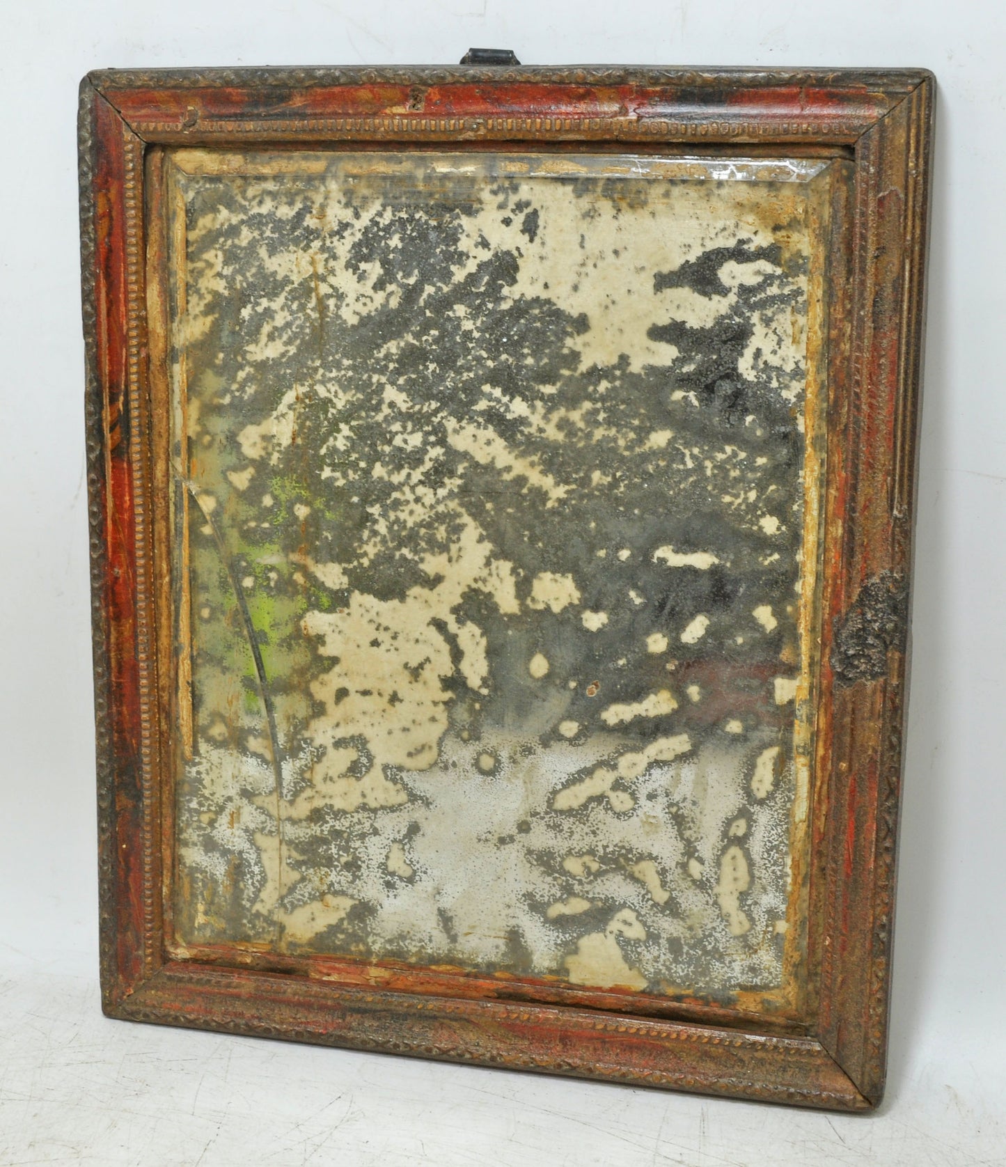 Antique Wooden Wall Décor Mirror Frame Original Old Hand Crafted