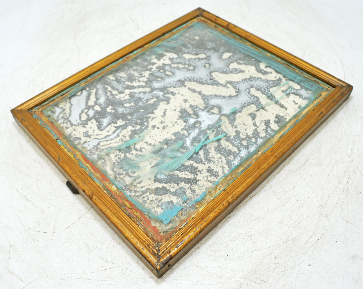 Antique Wooden Wall Décor Mirror Frame Original Old Hand Crafted