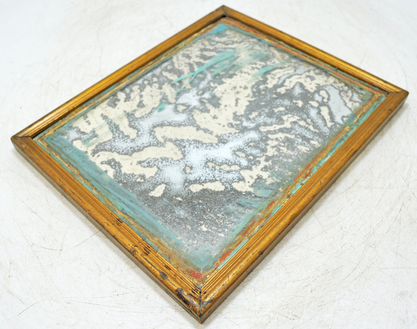 Antique Wooden Wall Décor Mirror Frame Original Old Hand Crafted