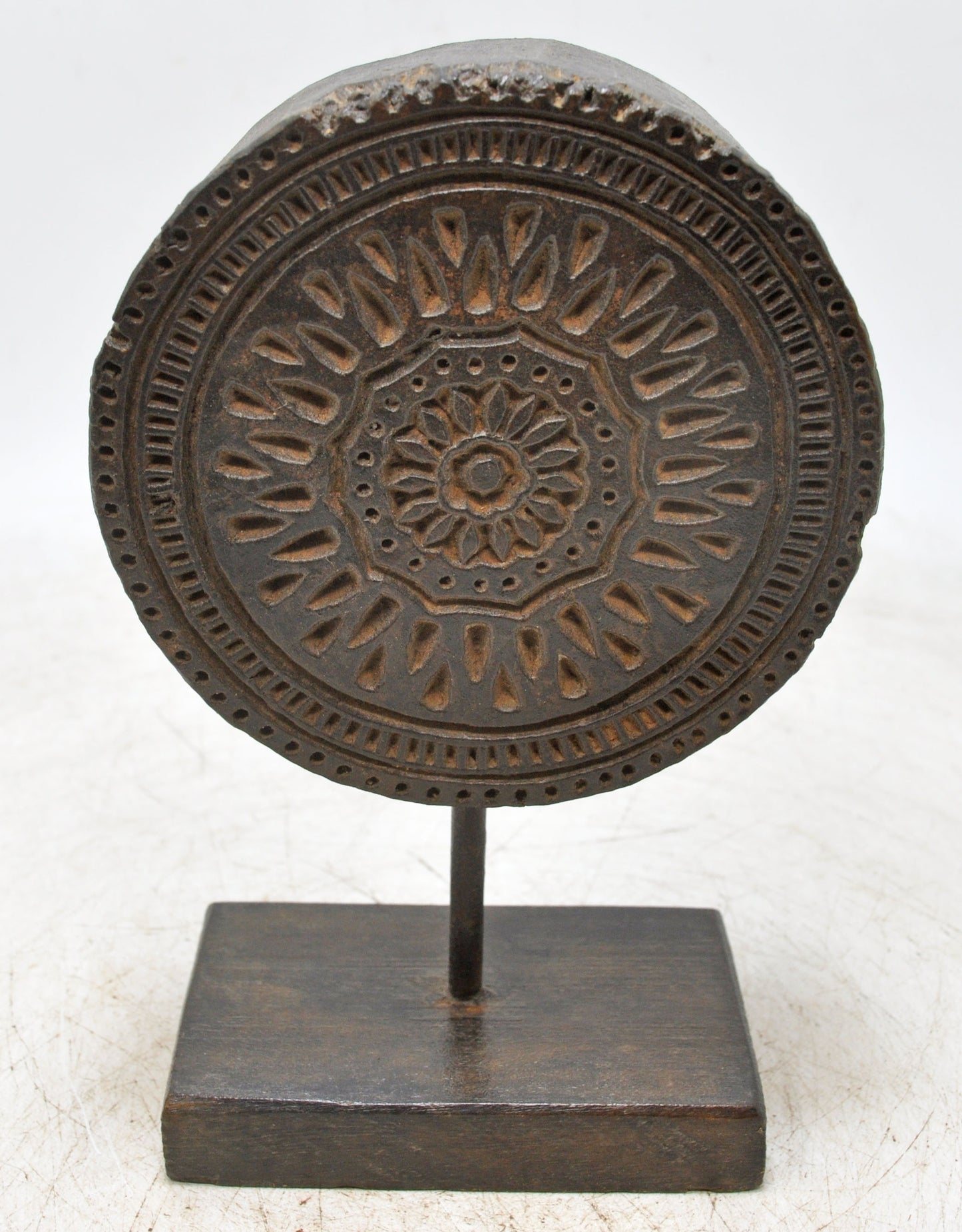 Antique Wooden Floral Carving Panel Plaque Original Old Fine Hand Carved