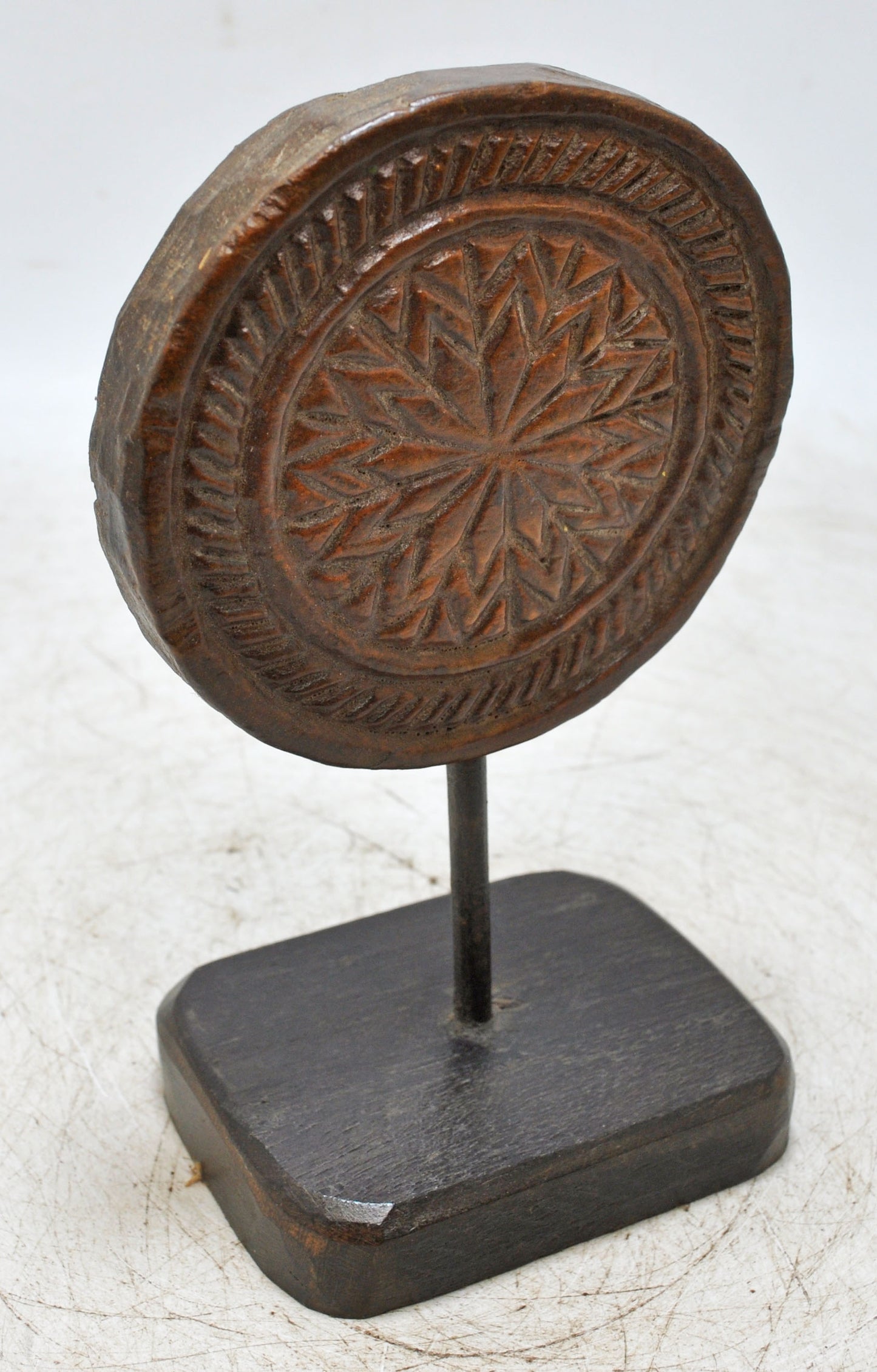 Antique Wooden Floral Carving Panel Plaque Original Old Fine Hand Carved