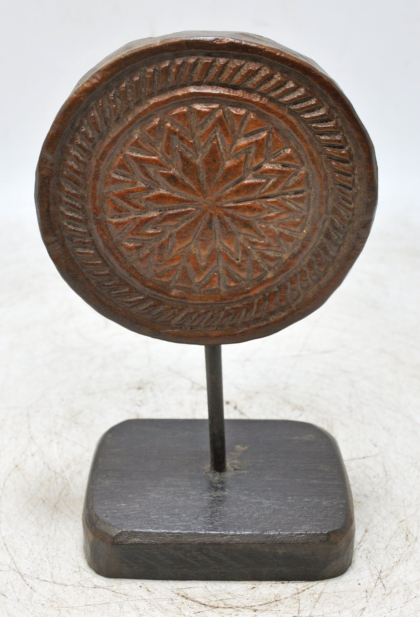 Antique Wooden Floral Carving Panel Plaque Original Old Fine Hand Carved