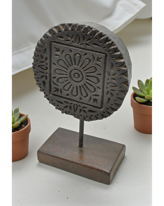 Antique Wooden Floral Carving Panel Plaque Original Old Fine Hand Carved