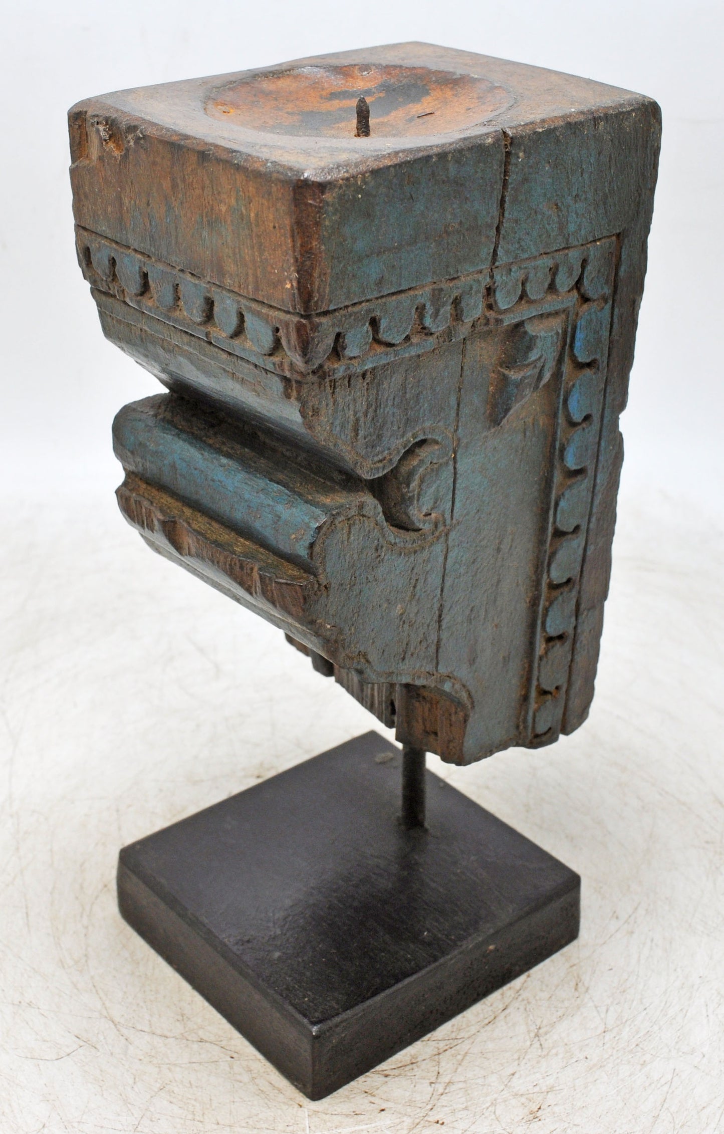 Antique Wooden Bracket Carving Candle Holder Original Old Hand Carved