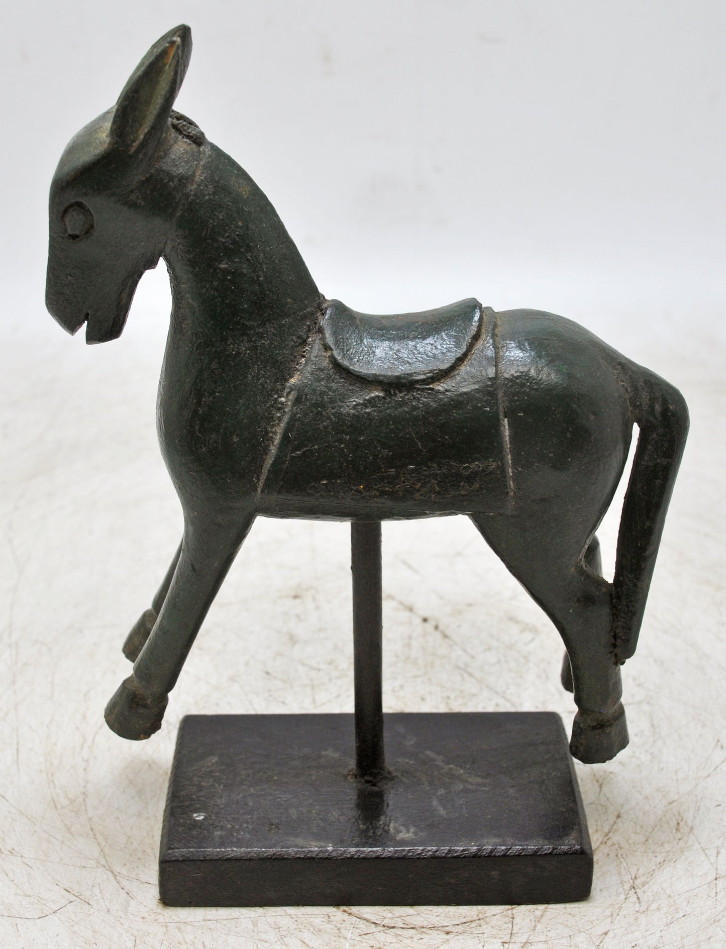 Vintage Wooden Horse Figurine Original Old Hand Carved