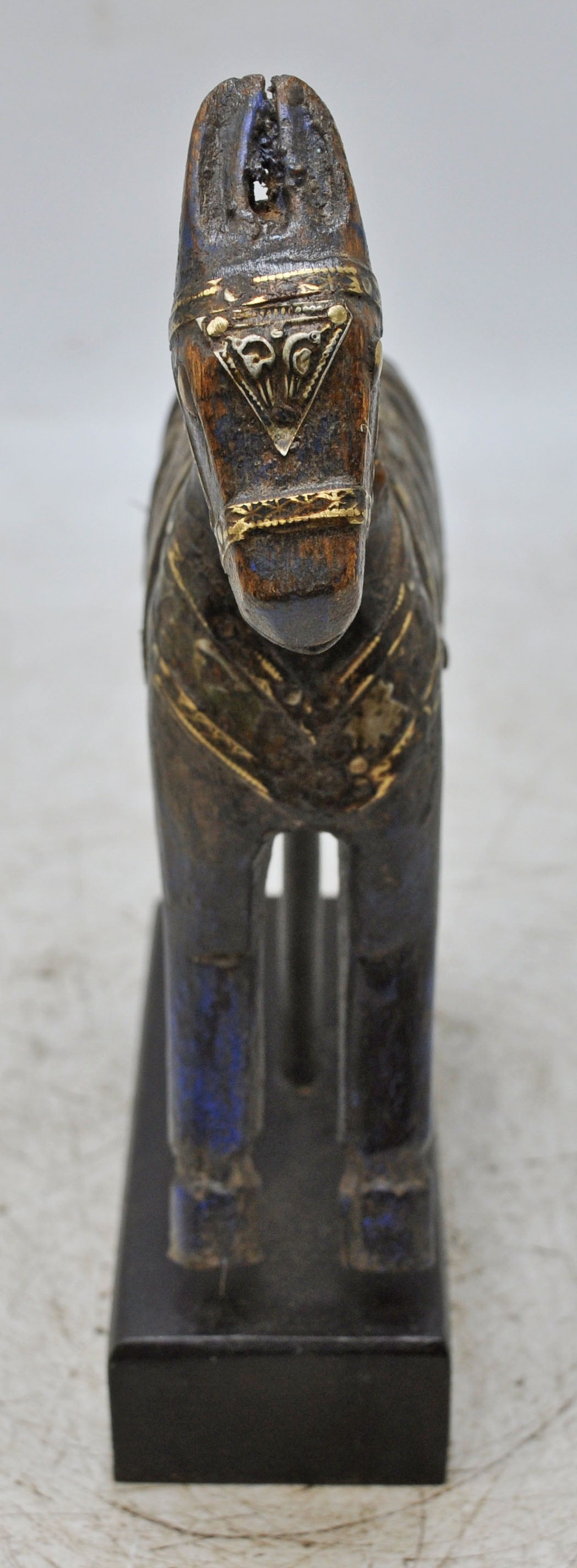 Vintage Wooden Horse Figurine Original Old Hand Carved